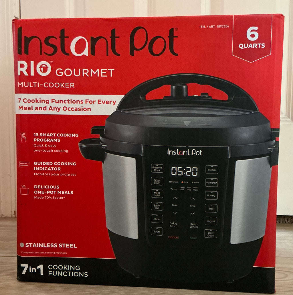 Instant Pot RIO Gourmet 6 Quart 7 Functions Multi-Cooker New In Box