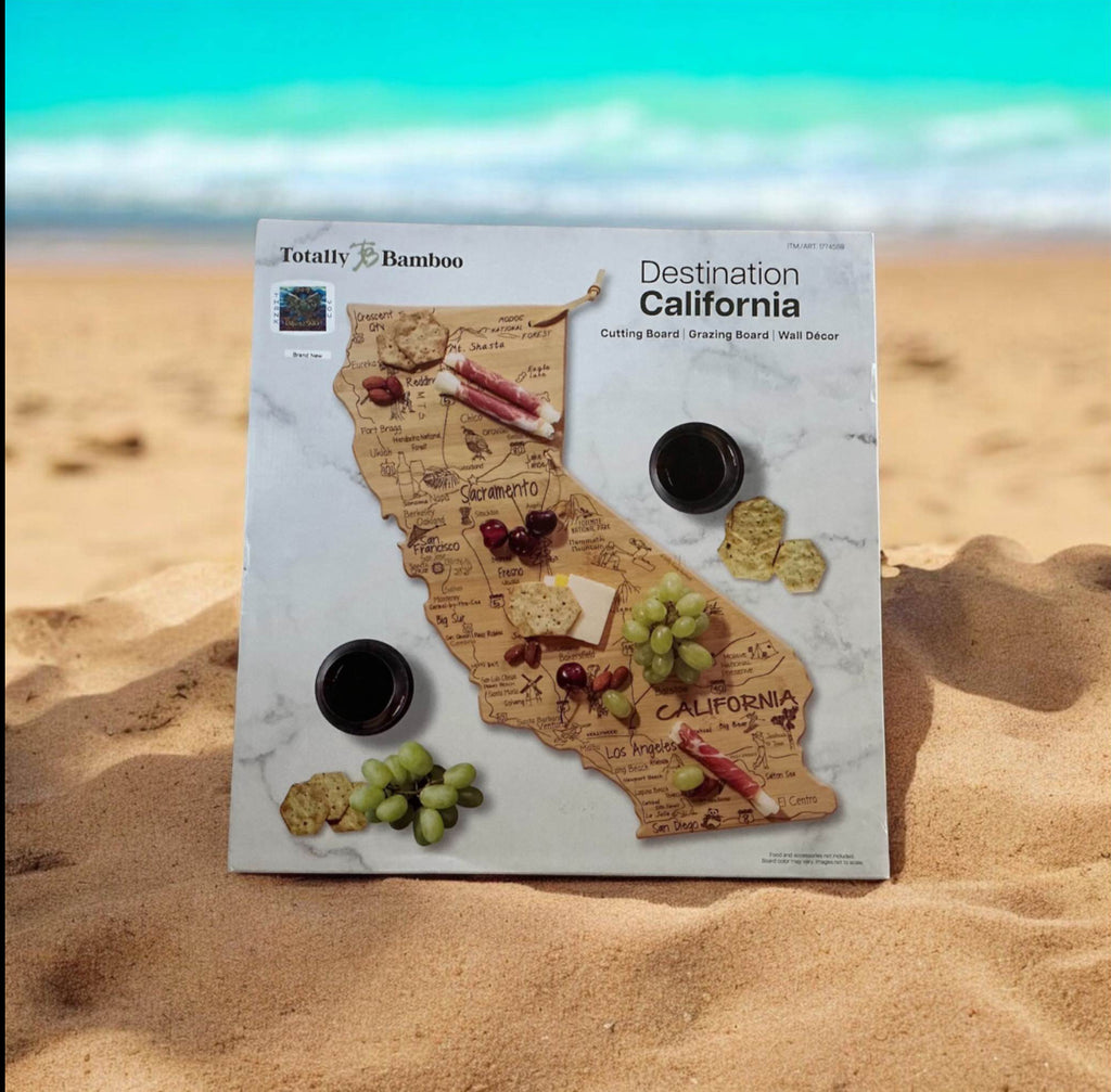 Totally Bamboo Destination California Cutting Board New In Box
