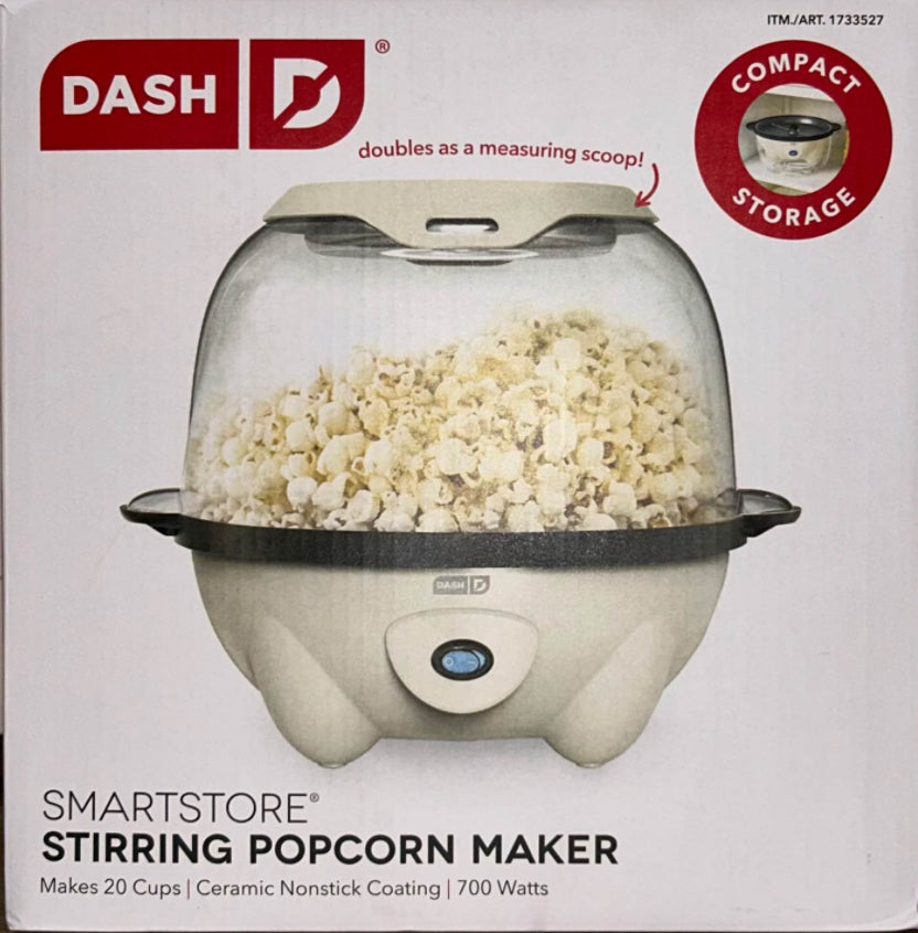 Dash SmartStore Stirring Popcorn Maker 5 QT Like New