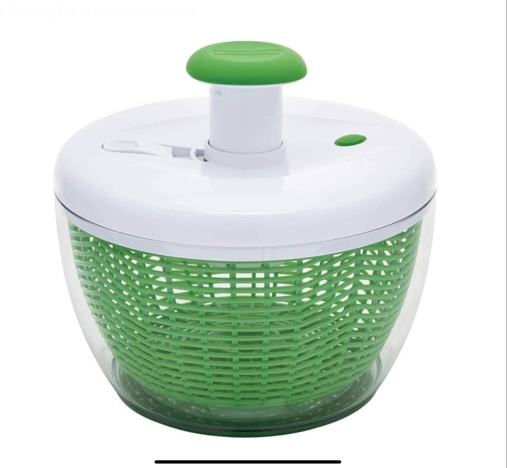 pro Pump Spinner with Bowl, Colander and Built in draining System for Fresh, Crisp Clean Salad & Produce 6.6 quart