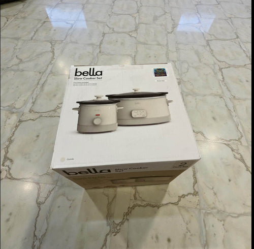 Bella 6 Quart Programmable Slow Cooker w/ Additional 2 Quart Slow Cooker Set New In Box