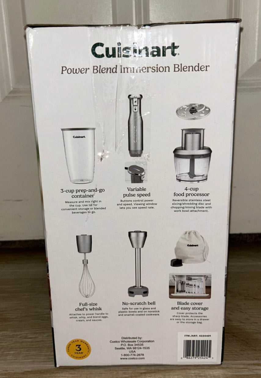Cuisinart Power Blend Immersion Blender New In Box