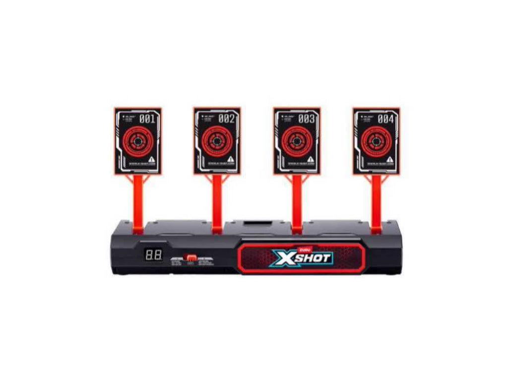 X Shot Pro Fury X Battle Blaster Toy Gun w/ Electronic Target System & Darts Like New